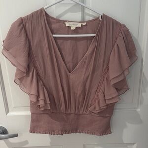 Forever That Girl Maeve Smocked Ruffle Blouse